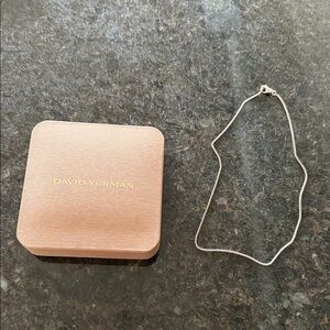 David Yurman Silver Chain Necklace